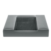 Gray Leather Conference Room Organizer